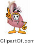 Illustration of a Cartoon Human Heart Mascot Pointing Upwards by Mascot Junction