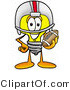 Illustration of a Cartoon Light Bulb Mascot in a Helmet, Holding a Football by Mascot Junction