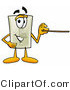 Illustration of a Cartoon Light Switch Mascot Holding a Pointer Stick by Mascot Junction