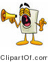 Illustration of a Cartoon Light Switch Mascot Screaming into a Megaphone by Mascot Junction