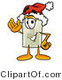 Illustration of a Cartoon Light Switch Mascot Wearing a Santa Hat and Waving by Mascot Junction