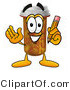 Illustration of a Cartoon Pill Bottle Mascot Holding a Pencil by Mascot Junction
