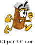 Illustration of a Cartoon Pill Bottle Mascot Running by Mascot Junction