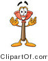 Illustration of a Cartoon Plunger Mascot with Welcoming Open Arms by Mascot Junction