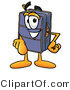 Illustration of a Cartoon Suitcase Mascot Pointing at the Viewer by Mascot Junction