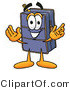 Illustration of a Cartoon Suitcase Mascot with Welcoming Open Arms by Mascot Junction