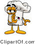 Illustration of a Chef Hat Mascot Whispering and Gossiping by Mascot Junction