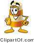 Illustration of a Construction Safety Barrel Mascot Pointing at the Viewer by Mascot Junction