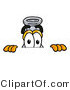 Illustration of a Science Beaker Mascot Peeking over a Surface by Mascot Junction