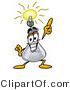 Illustration of a Science Beaker Mascot with a Bright Idea by Mascot Junction