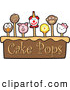 Vector Illustration of a Cake and Cute Pops by Mascot Junction