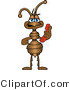 Vector Illustration of a Cartoon Ant Mascot by Mascot Junction