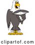 Vector Illustration of a Cartoon Bald Eagle Mascot by Mascot Junction