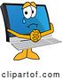 Vector Illustration of a Cartoon Begging and Crying PC Computer Mascot by Mascot Junction
