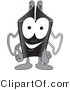 Vector Illustration of a Cartoon Binder Clip Mascot Pointing Outwards by Mascot Junction