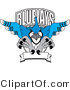 Vector Illustration of a Cartoon Blue Jays Mascot Logo by Mascot Junction