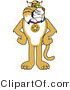 Vector Illustration of a Cartoon Bobcat Mascot Wearing a Medal by Mascot Junction