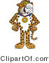 Vector Illustration of a Cartoon Cheetah Mascot Wearing a Medal by Mascot Junction