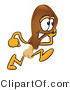 Vector Illustration of a Cartoon Chicken Drumstick Mascot Running by Mascot Junction