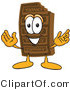 Vector Illustration of a Cartoon Chocolate Mascot with Welcoming Open Arms by Mascot Junction