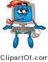 Vector Illustration of a Cartoon Computer Mascot by Mascot Junction