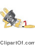 Vector Illustration of a Cartoon Electric Plug Mascot Reclined by Mascot Junction
