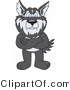 Vector Illustration of a Cartoon Husky Mascot Standing with His Arms Crossed by Mascot Junction