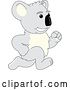 Vector Illustration of a Cartoon Koala Bear Mascot Running by Mascot Junction
