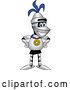 Vector Illustration of a Cartoon Lancer Mascot Proudly Wearing a Sports Medal by Mascot Junction