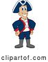 Vector Illustration of a Cartoon Patriot Mascot by Mascot Junction