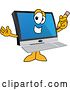 Vector Illustration of a Cartoon PC Computer Mascot Holding a Pencil by Mascot Junction