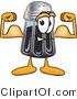 Vector Illustration of a Cartoon Pepper Shaker Mascot Flexing His Arm Muscles by Mascot Junction