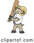 Vector Illustration of a Cartoon Ram Mascot with a Baseball Bat by Mascot Junction