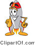 Vector Illustration of a Cartoon Rocket Mascot Pointing at the Viewer by Mascot Junction