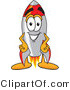 Vector Illustration of a Cartoon Rocket Mascot with His Hands on His Hips by Mascot Junction