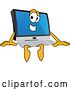 Vector Illustration of a Cartoon Sitting PC Computer Mascot by Mascot Junction