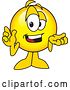 Vector Illustration of a Cartoon Smiley Mascot Shrugging by Mascot Junction