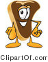 Vector Illustration of a Cartoon Steak Mascot Pointing Outwards at the Viewer by Mascot Junction