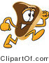 Vector Illustration of a Cartoon Steak Mascot Running by Mascot Junction