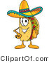 Vector Illustration of a Cartoon Taco Mascot Pointing at the Viewer by Mascot Junction