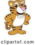 Vector Illustration of a Cartoon Tiger Cub Mascot by Mascot Junction