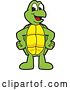 Vector Illustration of a Cartoon Turtle Mascot by Mascot Junction