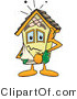 Vector Illustration of a Damaged Cartoon Home Mascot by Mascot Junction