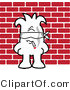 Vector Illustration of a Guy Lined up for the Firing Squad by Mascot Junction