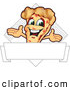 Vector Illustration of a Happy Pizza Mascot Character Sign or Logo 7 by Mascot Junction