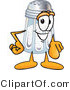 Vector Illustration of a Salt Shaker Mascot Pointing at the Viewer by Mascot Junction