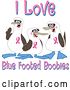 Vector Illustration of Cartoon Boobie Bird Breast Cancer Awareness Mascots with Text - 2 by Mascot Junction