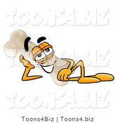 Illustration of a Bone Mascot Resting His Head on His Hand by Mascot Junction