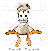 Illustration of a Bone Mascot Sitting by Toons4Biz