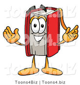 Illustration of a Book Mascot with Welcoming Open Arms by Mascot Junction